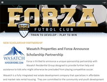 Tablet Screenshot of forzafutbolclub.com